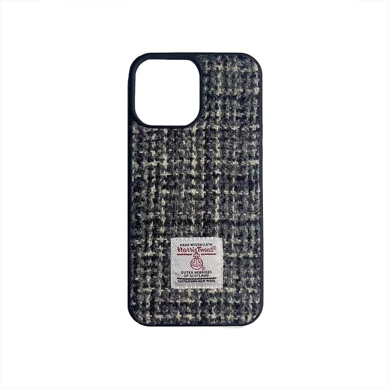 TAILORMAP Harris Tweed for iPhone 15 Case Fashion Designed with Wool Fabric - Amazon River