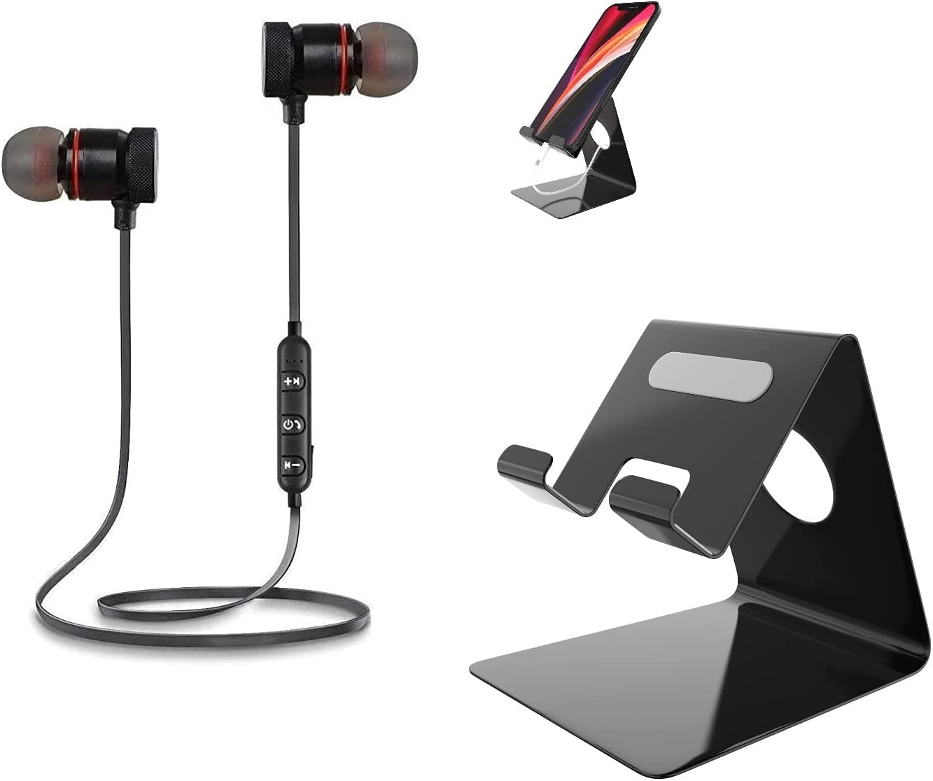 BLAXSTOC Bluetooth Attractive Headphone Headset with Noise Isolation and Hands-Free Mic for All Smartphones (Assorted Colour)