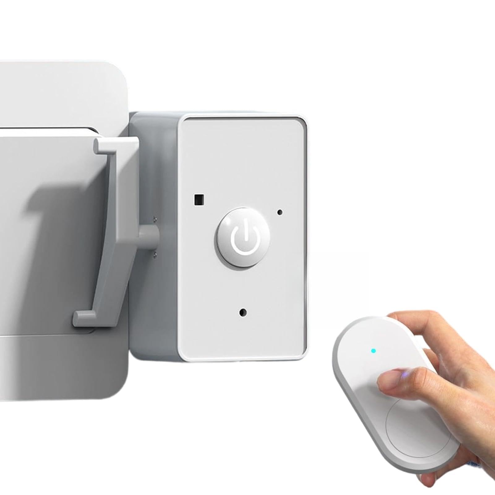 Hamosky Wireless Remote Button Pusher, Automatic Light Switch Control, No Wiring Required, 20m Range Through Wall, USB Rechargeable, White, 7.2cm