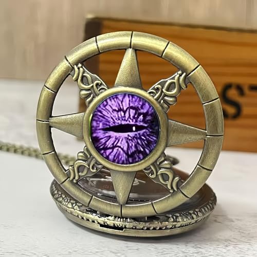 Image of Mini Obsidian Divination Mirror - Pocket Watch Case Design, Suitable for Witchcraft, Meditation, and Divination, Portable Witchcraft Tool