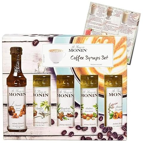 Monin Coffee Syrup Gift Set with Flavours Cover