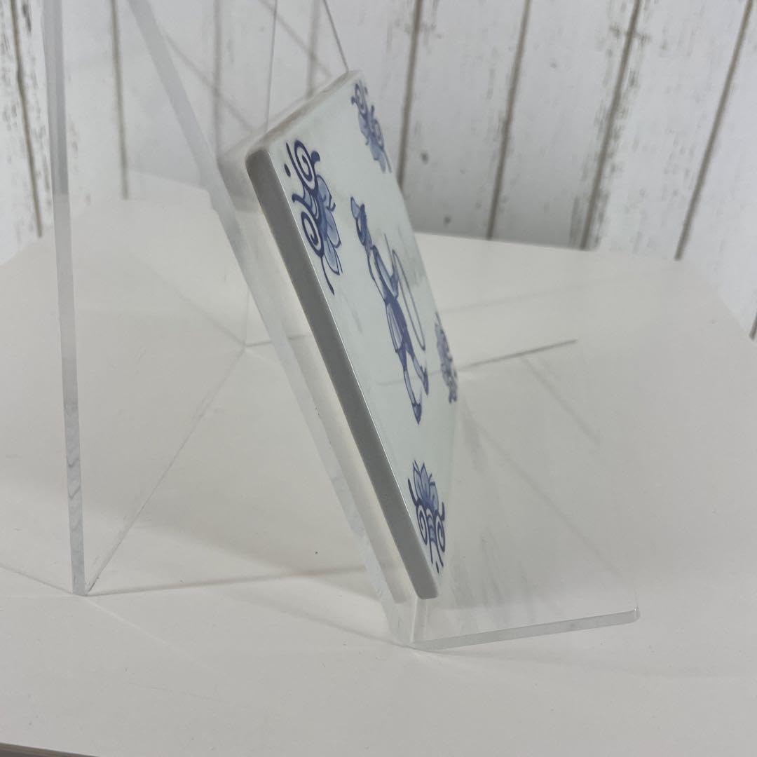 Amazon｜ビンテージ オランダ デルフト焼 タイル 鍋敷き 陶器｜鍋敷き  