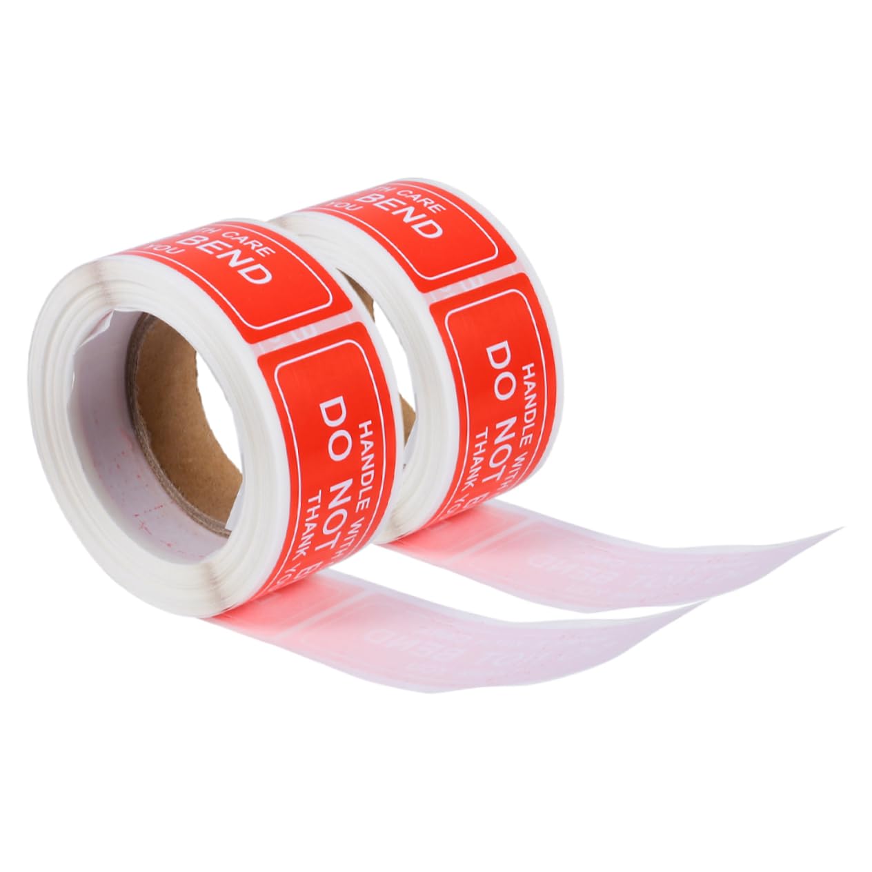 GRIRIW Handle Care Fragile Stickers 2 Rolls Self-Adhesive Moving Labels for Shipping Thank You Stickers Bright Warning Packaging