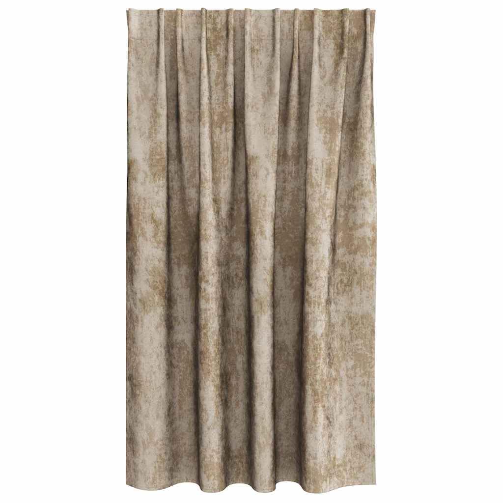 Set di 2 tende in velluto, 140 x 140 cm, oscuranti, isolamento termico, per soggiorno, camera da letto, ufficio, con occhielli e passanti, colore: champagne