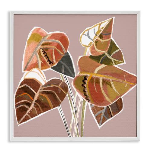 'Arrowhead Plant Vine Ornamented Fall Leaves'| Framed Giclee Art