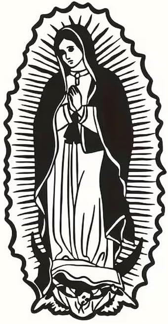 Virgin Mary PVC Vinyl Car Decals Stickers - A Beautiful Way to Honor the Virgin Virgin Mary PVC Vinyl Car Decals Stickers - A Beautiful Way to Honor the Virgin