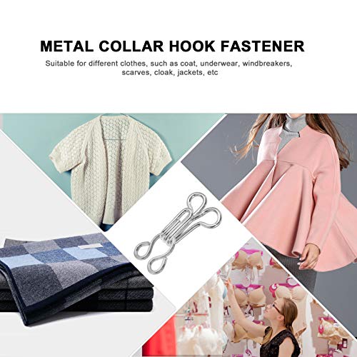 ABOOFAN 200 Pares de Costura Ganchos E Olhos Sutiã Invisível Fivelas de Botão Casaco Jaqueta Botões