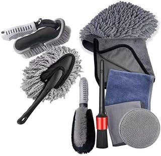 9PCS car Detailing kit for Audi A5 2008-2026 | Professional Car Care Kit Detailing Brush Applicator Windshield Cleaner Tool Cleaning Kit with Handheld Accessories