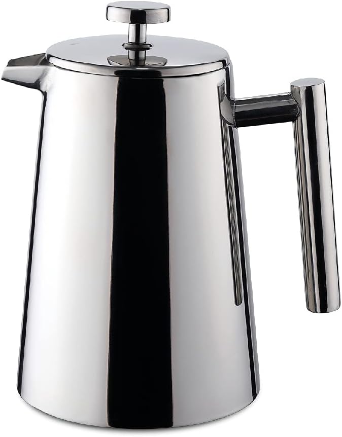 Polished Stainless French Press Coffee Maker, 12-ounce