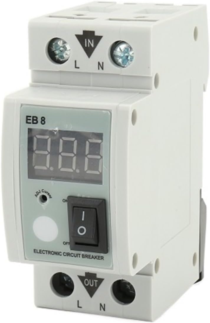 20.8A 40A Adjustable Power Protector Electronic Circuit Breaker mcb Safety Switch (Color : 40a, Size : 2)
