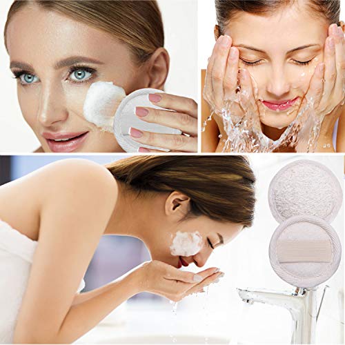 Sportout 10 Packs Exfoliating Loofah Face Brush Cleanser And Massager, 100% Natural Loofah Sponge Manual Facial Cleansing Scrubber Handheld Pad, For Men And Women #TOP5