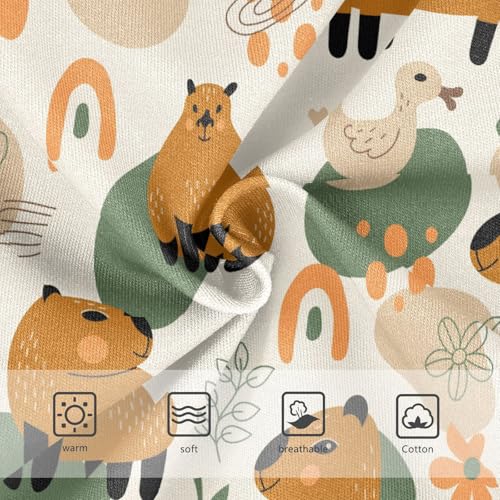 Little Girl Underwear Toddler Panties Kids Undies Capybara Doodles Soft Cotton Briefs 2T-8Y3