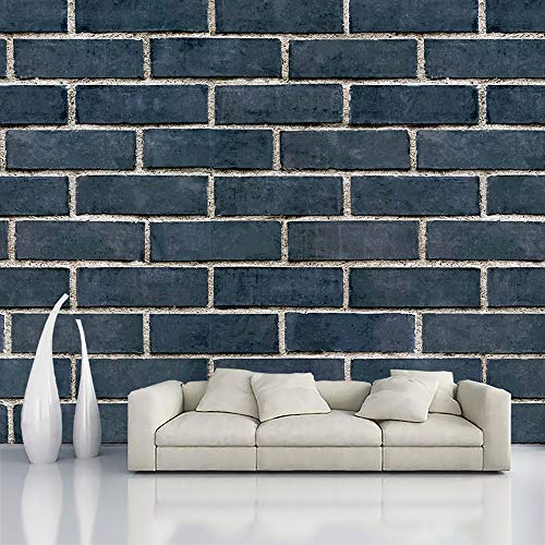 Decorative Design Grey Brick Textured Peel and Stick Wallpaper | Self Adhesive Wall Sticker for Home Decor,Living Room,Bedroom,Hall,Kids Room,Play Room (PVC Vinyl, Water Proof)(DI 151) X 128 INCH