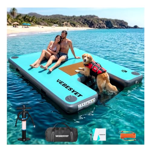 VEBESYET Inflatable Dock with Water Ramp