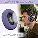 Ear Pads Replacement for SteelSeries Arctis Nova - Magic Mesh Fabric Earpads for Arctis Nova Pro Wired, Nova 1, 3, 4, 5, 7 Headphones - Made by GEVO Cushions with High-Density Foam - Purple