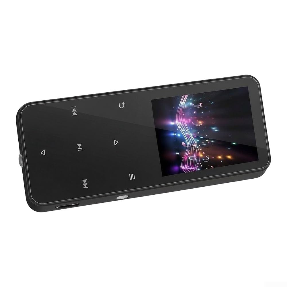 Lecteur MP3 Compact 1.8" Écran IPS Son pour hifi Lecteur MP3(Black)