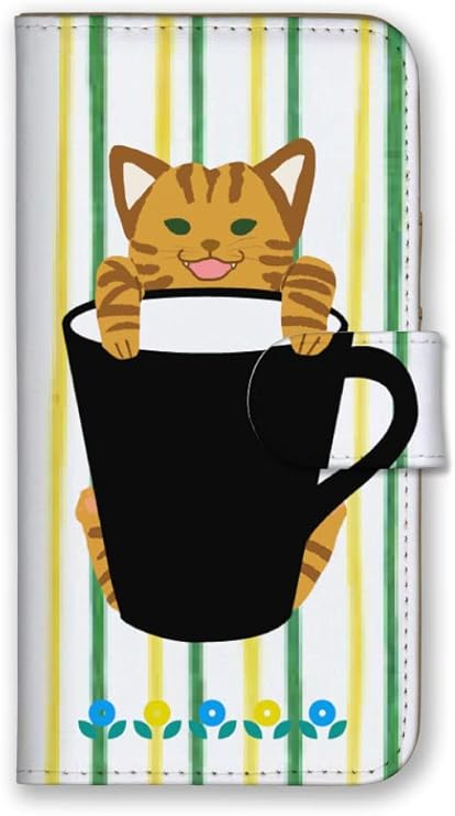 Wood Greenスマホケース Google シンプル イラスト 猫 5a 手帳型 Pixel らくがき カバー ケース グーグルpixel 6a 7 手書き ネコ 5g 4a