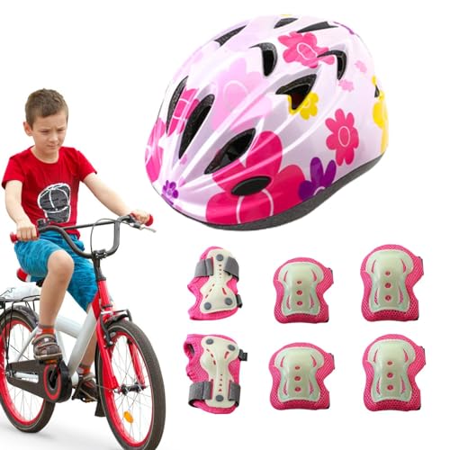 Genouillères et coudières pour enfants avec protection enfant fluorescente de sécurité