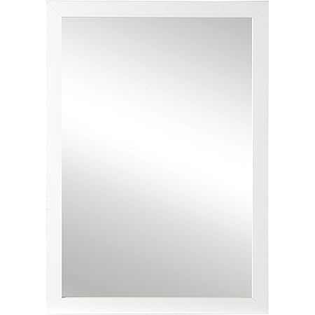 Spiegel Wandspiegel Flurspiegel B 48 X H 68 Cm Rahmen Weiss Hochglanz Amazon De Kuche Haushalt Wohnen Spiegel Weiß Hochglanz