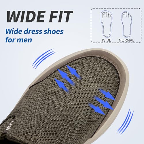 Men's Slip on Sneakers Walking Shoes X Wide Width Comfortable Casual Sneakers Lightweight Work Driving Loafers3