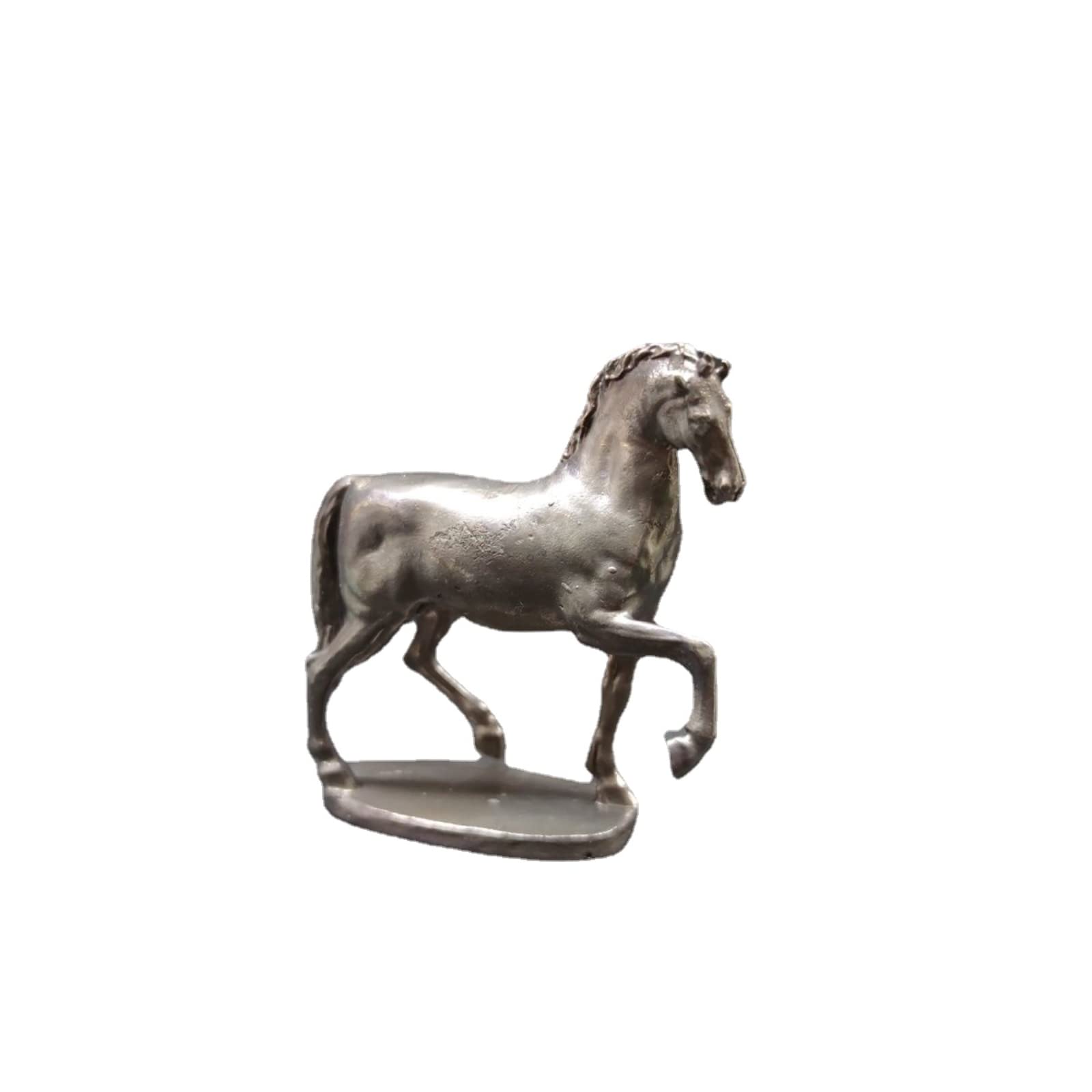 NGDFGR Black Copper Horse Miniatures Figurine, Brass Animal Fortune Lucky Zodiac Horse Model Statue Sculpture Office Home Study Desktop Car Decoration Crafts Collection