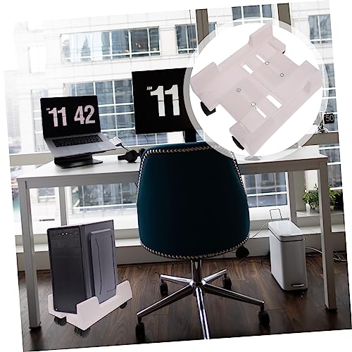 Soporte móvil para CPU con ruedas de NUOBESTY, estante elevador resistente para computadoras de torre, uso en hogar y oficina miniatura 4