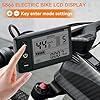Electric Bike LCD Display Meter, 24V 36V 48V E Bike Display Meter Control Panel with Waterproof Plug Conversion Kit for Electric Scooter 22.2mm/0.9in Handlebars #1
