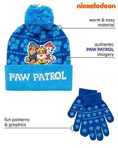 Nickelodeon Paw Patrol Boys Winter Hat and Mitten or Glove Set (Age 2-7)2