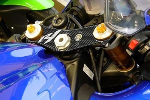 Adesivo Protettivo Per Forcella Yamaha R1 2004-2006 - Effetto 3D, Nero, 268.1x84.7 Mm - Foto 3