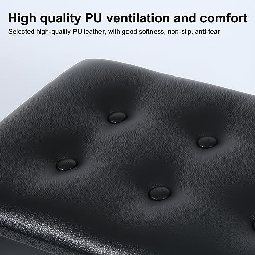 AODSK Piano Bench with Padded Cushion,Iron Leg Material Keyboard Bench,Stronger and More Stable Comfortable PU Leather Piano Chair Seat,17.72''x11.61''x19.49''-Black by AODSK - Image 5