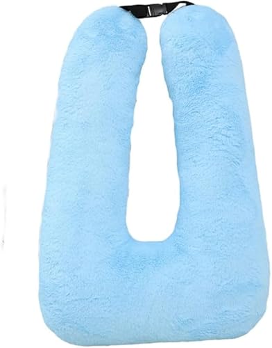 KryZaroグレー多機能U字型カーシートクッション|ふかふか衝突防止機能付き 車中泊・長距離移動必携