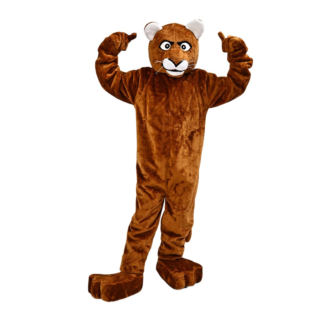 Brown Leopard Panther Mascot Costume Fancy Dress Cartoon Outfit