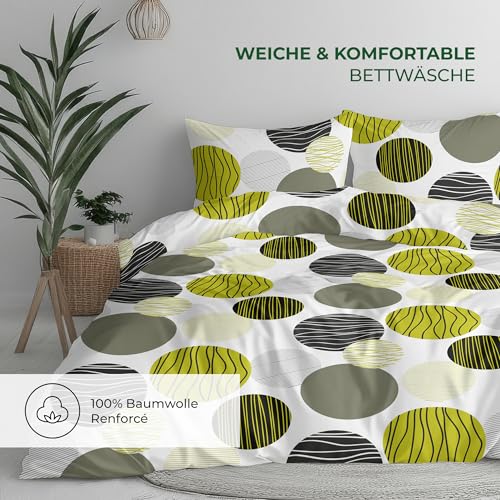 Parure de lit 135x200 coton doux comprenant 2 housses de couette et 2 taies 80x80
