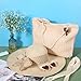 Casuallined 5 Pcs Women Straw Beach Hat Set with Straw Beach Tote Bag Summer Sunglasses Women Head Scarf Hat Clip for Travel(Beige)