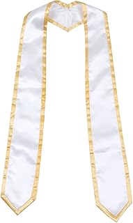 2021 Graduation Stole White Shawl 1pc Graduation Stole Sash Graduation Stole Scarf Graduation Gown Stole for School