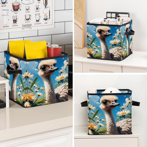 Boîte de rangement pliable fleur pour organiser et ranger la maison - 8
