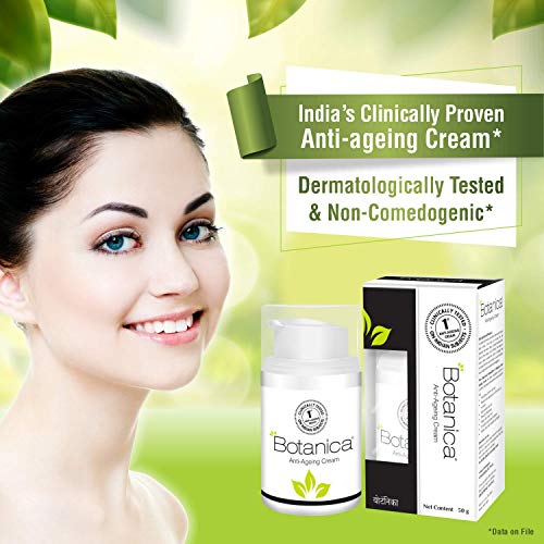 Image of Botanica Anti Ageing cream, Controls wrinkles and fine lines, Non Comedogenic, 50 gm