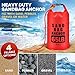 TAINAT 30L Sand Anchor Bag, 2 in 1 Waterproof Dry Bag for Small Boat, PWC Anchor Kit with Adjustable Buoy Compatible with Jetski, Kayak, Water Sports