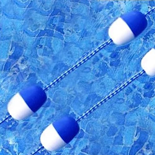 RENLXFI Swimming Pool Safety Divider Rope and Float Line, Lane Divider with Bi Tone Floating Buoys for Effective Visibility, 13/16/20/16/29/33 Ft Long (Size : 7m/23ft)