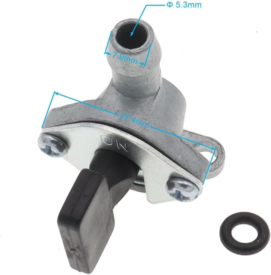 5Pcs Carburetor Fuel Pocket Cock Tap Switch Fit for 2 Stroke 47cc 49cc Dirt Pit Bike Mini ATV Quad Scooter 45cc 46cc 48cc