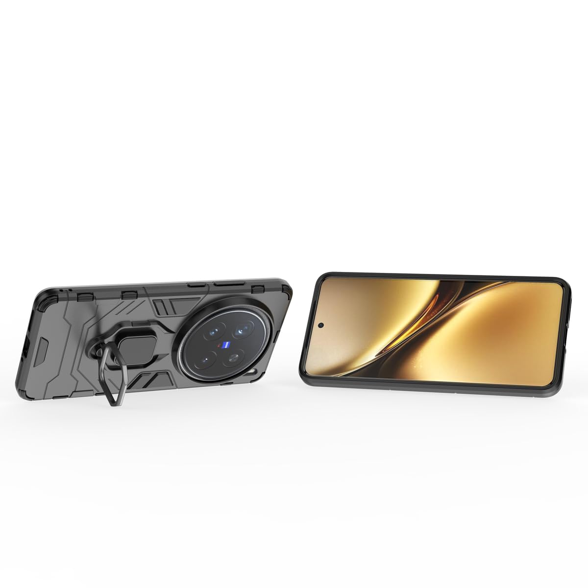 Cover for Vivo X200 Pro 5G - Gadget Mafia® Shockproof Panther Ring