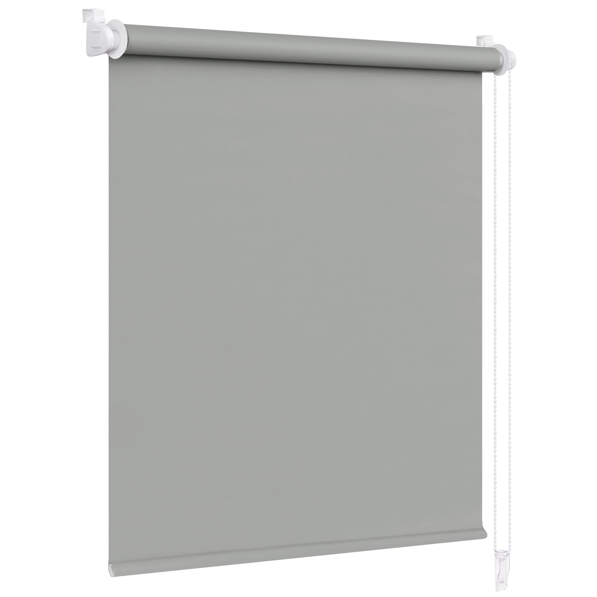 Victoria M. Klemmfix Estor Opaco Enrollable para Puertas y Ventanas, Fijación sin Taladrar, 65 x 150 cm, Gris