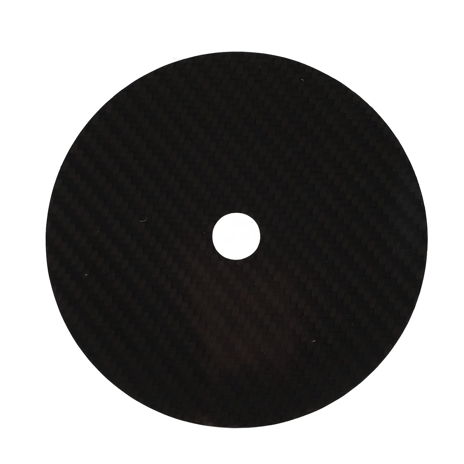 Carbon Fiber CD DVD Stabilizer, CD DVD Tuning Pad HIFI CD Tuning Mat Low Distortion Rate Carbon Fiber CD Pad for CD Player (Black)