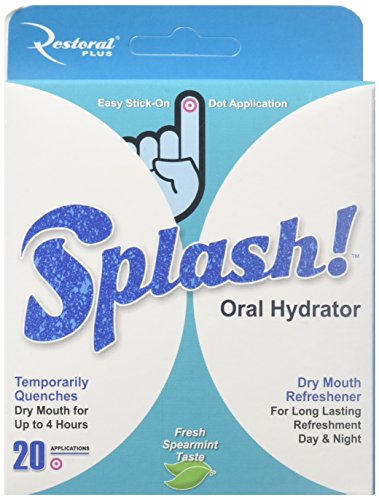 Splash - Oral Hydrator, OrangRefreshment and Relief of Dry Mouth Symptoms. Moisturizes and Refreshes for up to 4 hours (20 count)