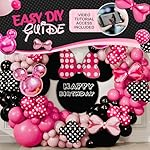 ALL-IN-1 Minnie Balloon Arch Kit with BONUS Bow & Mouse Head - Mini Mouse Balloons for Birthday Decorations & Oh Twodles Party Supplies Girl - Minnie Birthday Party, Baby Shower - Image 4