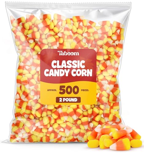 Bulk Classic Candy Corn 2 Pound Bag - Tri-Color Fall Candy Treats For Thanksgiving Parties & Decorations - Made With Real Honey - Approx. 500 Pieces