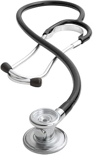 ADC Adscope 647 Sprague-1 Lightweight Single-Tube Stethoscope with 5 Interchangeable Chestpiece Options, 31.5 inch Length, Black