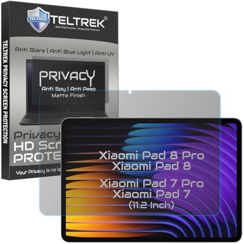 Image of Privacy Matte Anti Peep Screen Guard Compatible With Xiaomi Pad 8 / Pad 8 Pro / Pad7 / Pad7 Pro /Poco Pad X1 Tab 11.2 inch inch Tablet Anti Spy Screenguard Not a Tempered Glass Screen Protector
