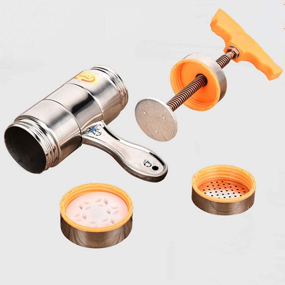 Stainless Steel Noodle Maker Manual Pasta Machines Noodle Cutter Professional Pasta Spaghetti Maker with 6 Cut Press Blade Settings