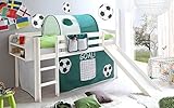 SPIELSPASS GARANTIERT: Klettern, Toben und Träumen. Das stabile halbhohe Jungenbett macht das Kinderzimmer zum Abenteuerland.